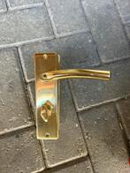 Messing deurklinken, Doe-het-zelf en Verbouw, Hang- en Sluitwerk, Ophalen, Gebruikt, Koper of Messing, Klink of Kruk