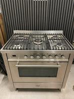 Boretti fornuis rvs, Witgoed en Apparatuur, Fornuizen, 60 cm of meer, Ophalen of Verzenden, Zo goed als nieuw, Gas