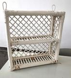 vintage rotan wandrek kastje shabby chic retro jaren70 stijl, Huis en Inrichting, Woonaccessoires | Wandplanken en Boekenplanken