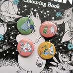 Moomins buttons badges speldjes pin set van 4, Verzenden, Nieuw, Overige onderwerpen, Button