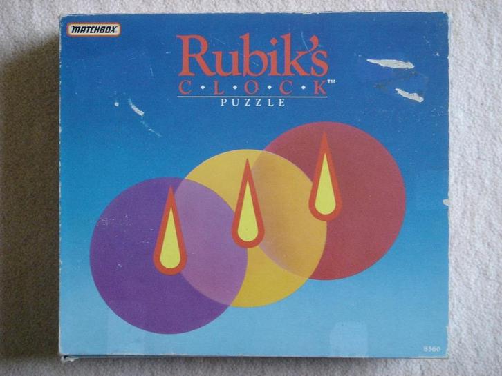 LEUK: Rubik's Clock Puzzle - Vintage/Retro, Hobby en Vrije tijd, Denksport en Puzzels, Gebruikt, Rubik's of 3D-puzzel, Minder dan 500 stukjes