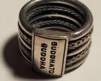 Zgan: zware Zilveren BUDDHA TO BUDDHA Ring 925 Maat: 17, Ophalen of Verzenden, Zo goed als nieuw, 17 tot 18, Dame of Heer
