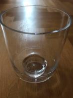 Aparte glazen vaas,25 CM. Hoog en 17 CM. Doorsnee., Ophalen of Verzenden, Nieuw, Glas, Minder dan 50 cm