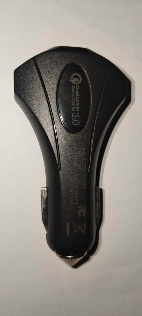 Autolader Quick Charge 3.0 - 3 USB Poorten - 12-32V, Auto diversen, Carkits, Zo goed als nieuw, Ophalen of Verzenden