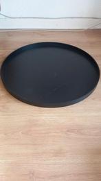 Groot Zwart Dienblad - Stijlvol en Praktisch, Huis en Inrichting, Woonaccessoires | Dienbladen, Ophalen, Gebruikt, Rond, Overige materialen