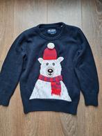 Donkerblauwe trui met ijsbeer, maat 122, C&A, goede staat!, C&A, Trui of Vest, Jongen of Meisje, Gebruikt