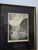 Onbekende kunstenaar - De Loreley, Antiek en Kunst, Kunst | Etsen en Gravures, Ophalen of Verzenden