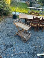 Houten serveerwagen / theewagen, Ophalen, Gebruikt