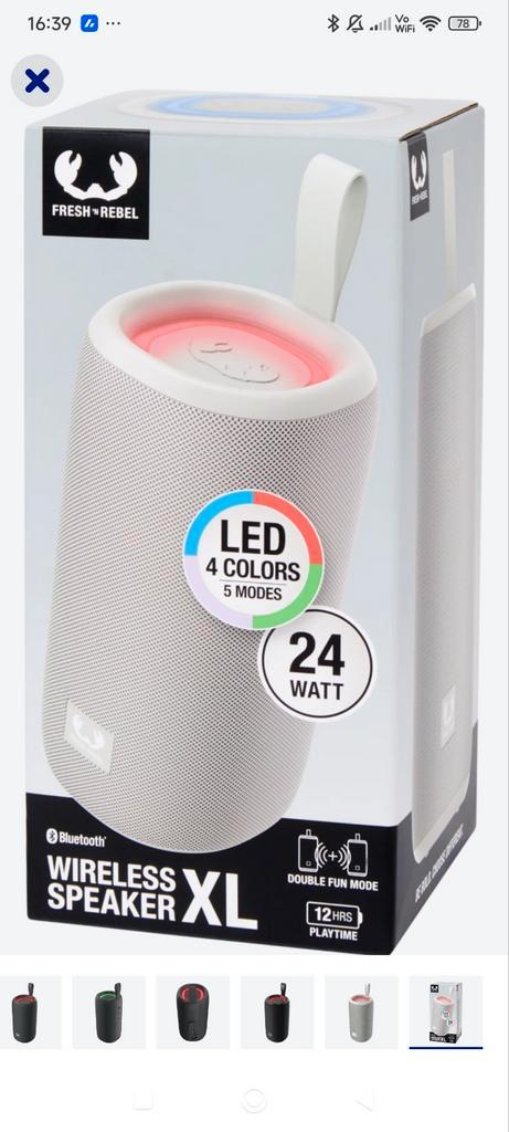 Bluetooth Speaker - 24 Watt - Led, Audio, Tv en Foto, Luidsprekers, Zo goed als nieuw, Overige typen, Minder dan 60 watt, Overige merken