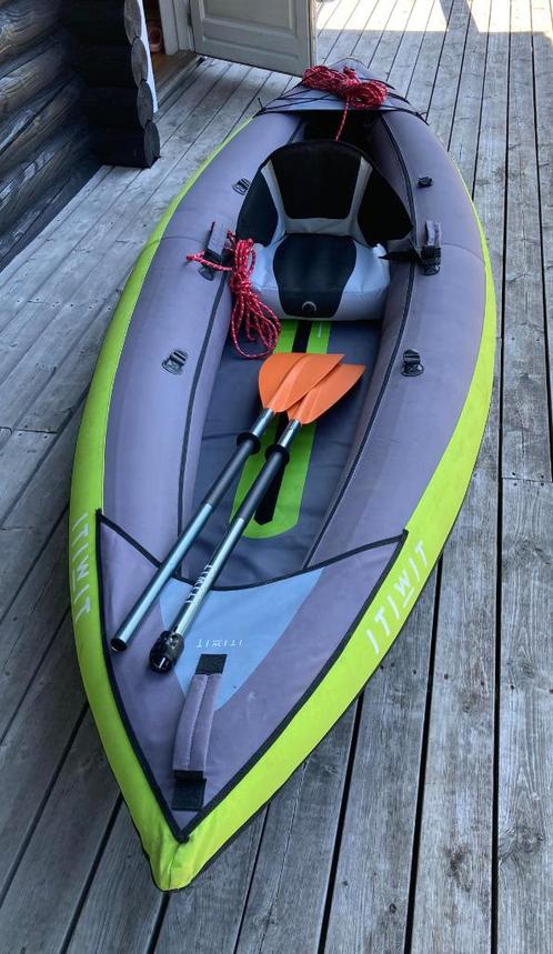 Nette Itiwit opblaaskajak 1-2 persoons, Watersport en Boten, Kajaks, Gebruikt, 2-persoons, Opblaasbaar, Ophalen