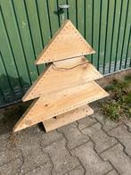 Houten Kerstboom met verlichting/gekleurde lichtjes., Diversen, Kerst, Ophalen, Zo goed als nieuw