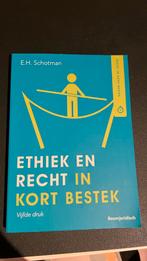 Edward Schotman - Ethiek en recht in kort bestek, Verzenden, Zo goed als nieuw, Edward Schotman