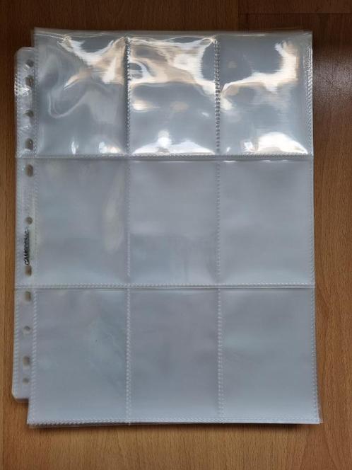 Gamegenic 18 slot pocket pages 50 stuks, Hobby en Vrije tijd, Verzamelkaartspellen | Magic the Gathering, Zo goed als nieuw, Sleeves of Kaarthoesjes
