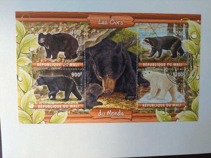 164 Motief, Dier, Dieren, Beer, Beren, Postzegels en Munten, Postzegels | Thematische zegels, Dier of Natuur, Ophalen of Verzenden