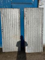 2 stalen buiten deuren, Doe-het-zelf en Verbouw, Ophalen, Zo goed als nieuw, Buitendeur, 200 tot 215 cm