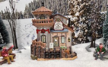 Lemax: Deep sea fishing charter inc. voor in uw kerstdorp. beschikbaar voor biedingen