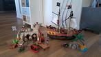 Playmobil Piratenschip 3550 & Soldatengevangenis 6482, Ophalen, Gebruikt, Complete set