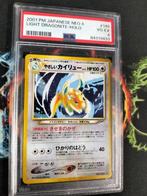 2001 Light Dragonite Holo PSA - Neo, Ophalen of Verzenden, Gebruikt, Losse kaart, Foil