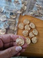 Nieuw!! 50 Goudkleurige Ankerknopen incl.verzenden €25,-, Hobby en Vrije tijd, Naaien en Fournituren, Verzenden, Nieuw, Knoop of Knopen
