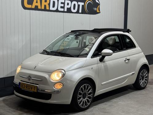 Fiat 500 C 0.9 TwinAir Lounge Zeer netjes Cabrio Airco, Auto's, Fiat, Bedrijf, Te koop, 500C, ABS, Airbags, Airconditioning, Alarm