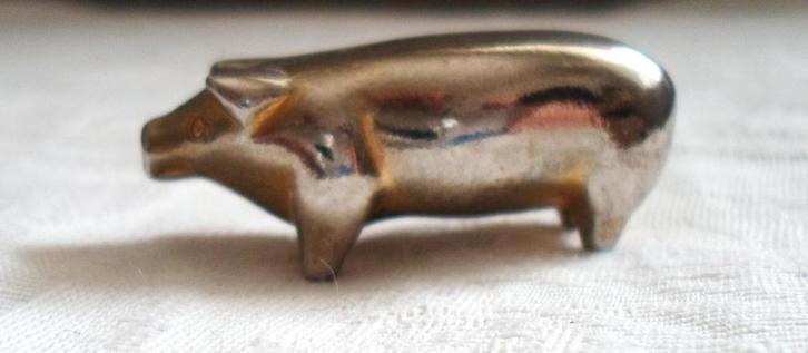 Zilvertin Varken., Antiek en Kunst, Antiek | Tin, Ophalen of Verzenden