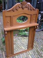 antieke schouwspiegel eiken, ovaal en rechthoekige, geslepen, Ophalen, Rechthoekig, 50 tot 100 cm, 100 tot 150 cm