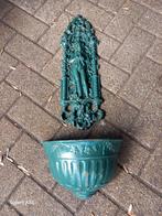 Te koop gietijzer bloempotten voor in de tuin, Tuin en Terras, Ophalen, Minder dan 30 cm, Rond, Metaal