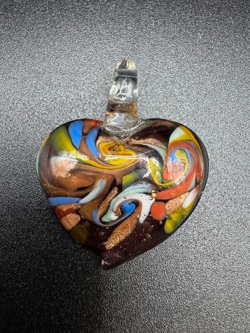 Hartvormige Murano glazen hanger beschikbaar voor biedingen