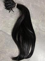 Zwarte microring extensions 45 cm 86 gram, Sieraden, Tassen en Uiterlijk, Uiterlijk | Haarverzorging, Ophalen of Verzenden, Nieuw