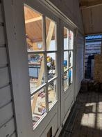 Dubbele deuren voor schuur/garage, Doe-het-zelf en Verbouw, Ophalen, Gebruikt, 120 cm of meer, Garagedeur