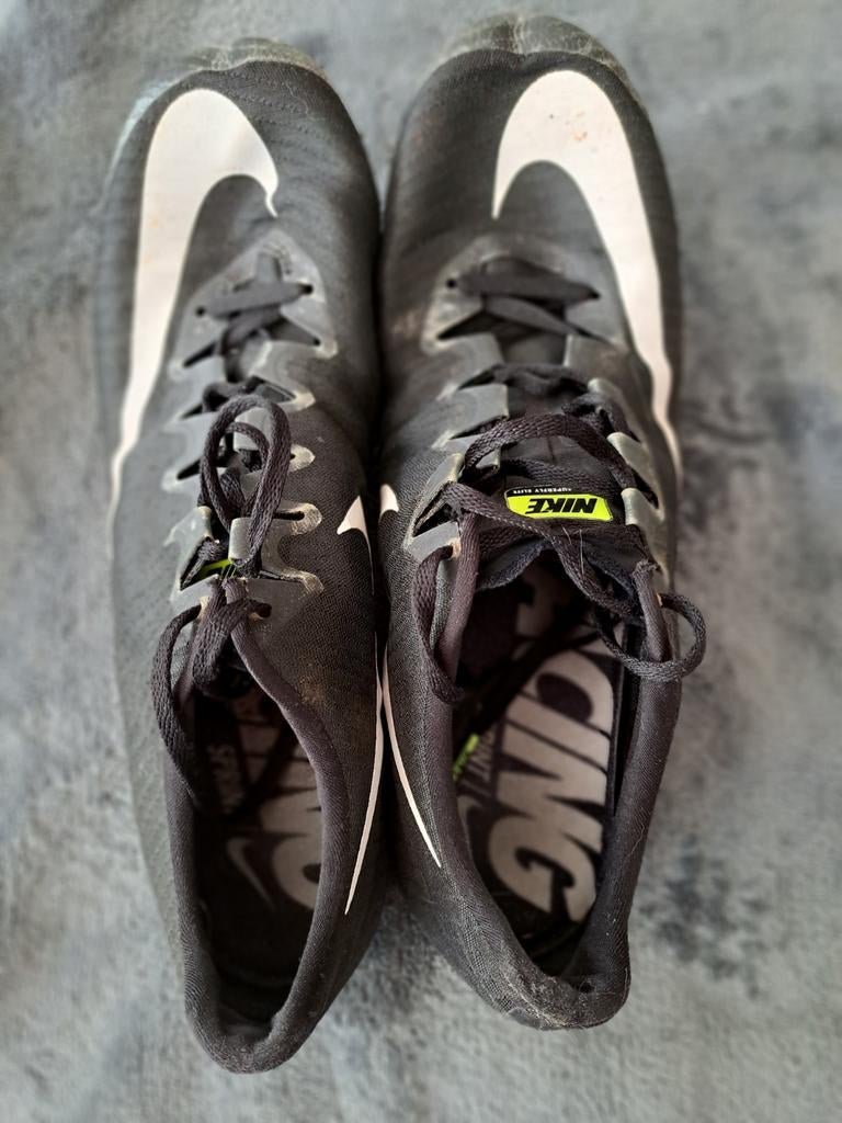 Sprintspikes Nike  maat 46, Sport en Fitness, Ophalen of Verzenden, Gebruikt, Spikes, Nike