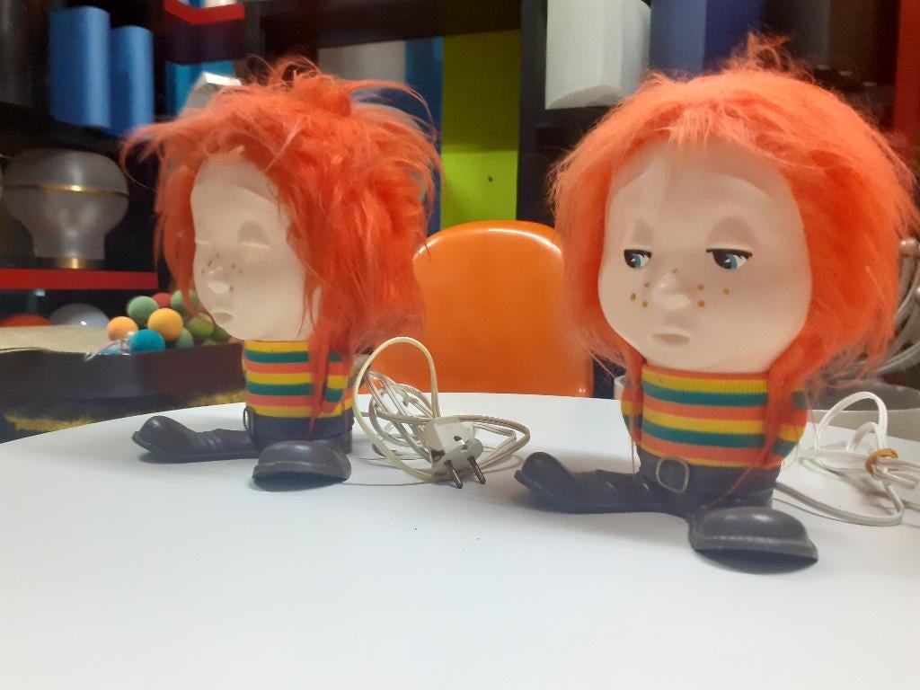 jaren 70 tafellamp funny boy design Italy retro, Ophalen of Verzenden, Overige typen