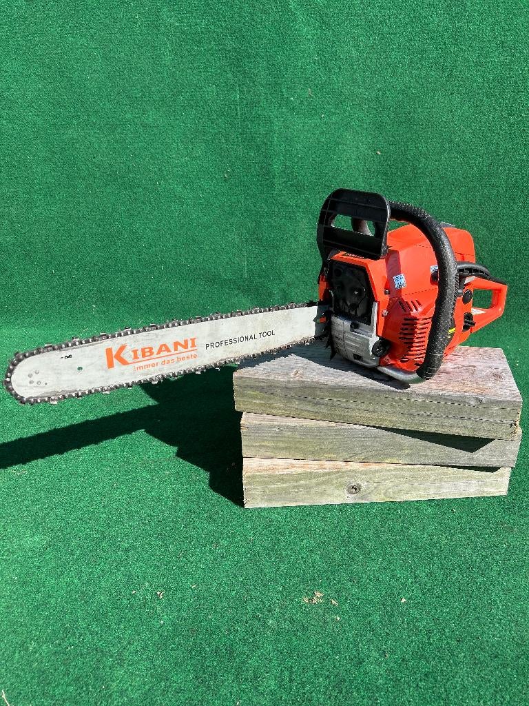 Kibani kettingzaag - 45cc  incl. beschermhoes., Kettingzaag, Ophalen of Verzenden, Zo goed als nieuw, Kibani