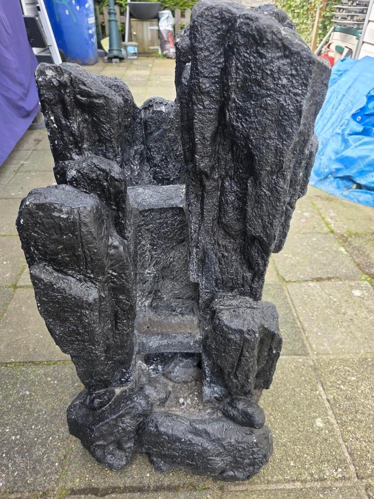 Waterornament met LED verlichting - Zo goed als nieuw, Ophalen, Zo goed als nieuw, Graniet, Waterornament