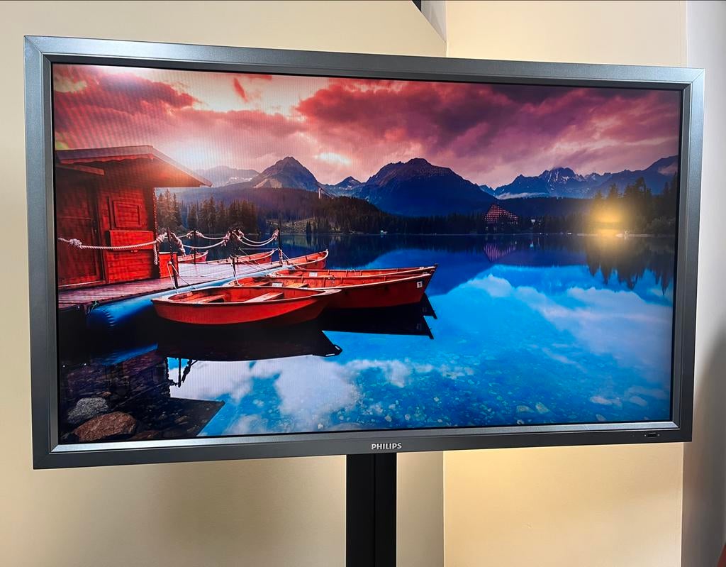 Philips LCD Monitor 55 inch (140cm) - BDL5545E, Computers en Software, Monitoren, Gebruikt, 60 Hz of minder, DisplayPort, DVI