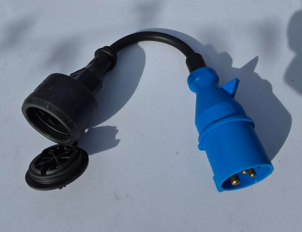 Verloopsnoer CEE naar Schuko - Camping Adapter, Caravans en Kamperen, Ophalen of Verzenden