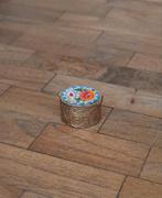 Vintage Italiaans Micromozaïek Doosje - Bloemmotief, Antiek en Kunst, Ophalen