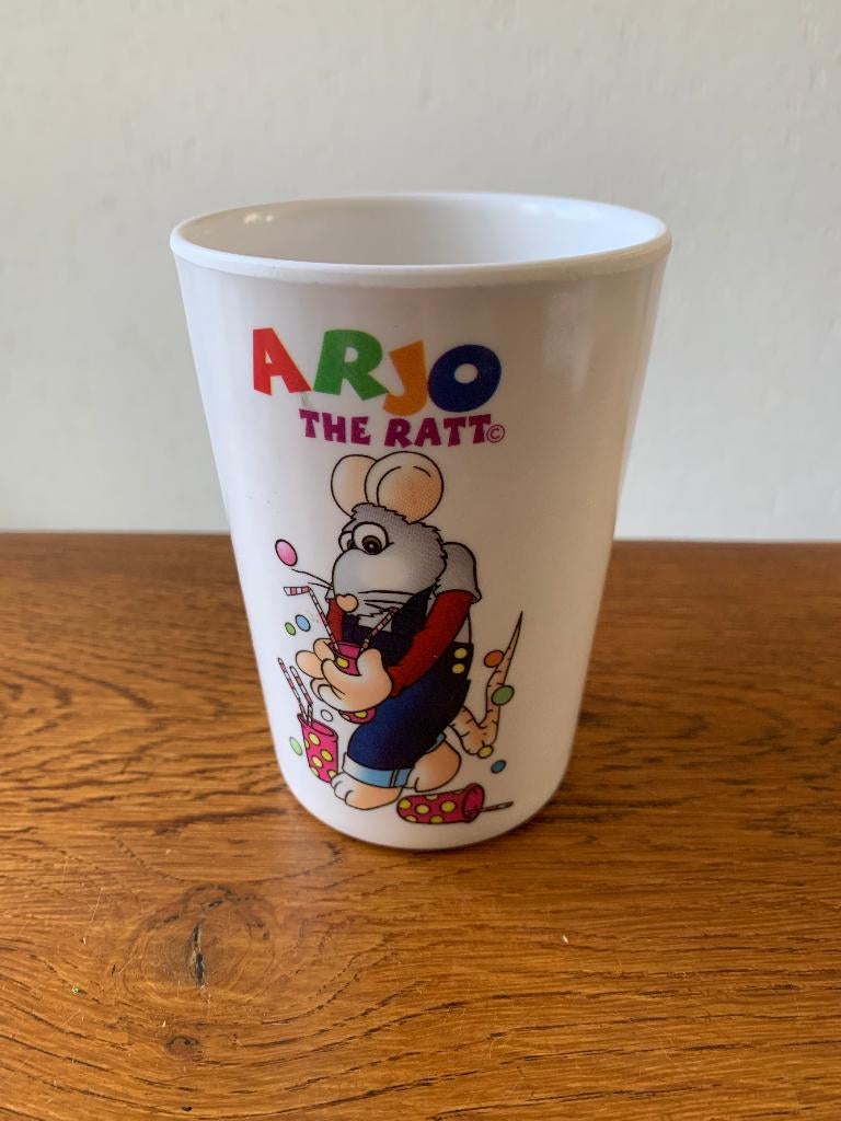 Kunststof Beker "ARJO the Ratt" Nieuw, Huis en Inrichting, Overige materialen, Nieuw, Ophalen of Verzenden, Overige stijlen