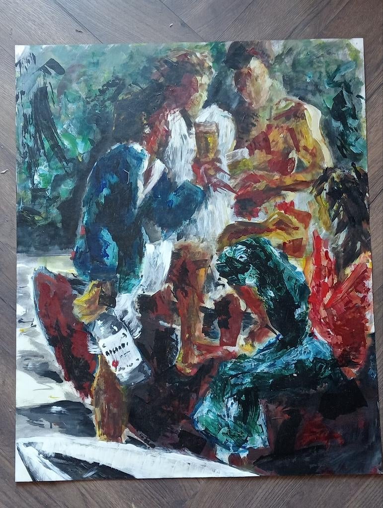 Pop Art Bacardi schilderij., Ophalen of Verzenden