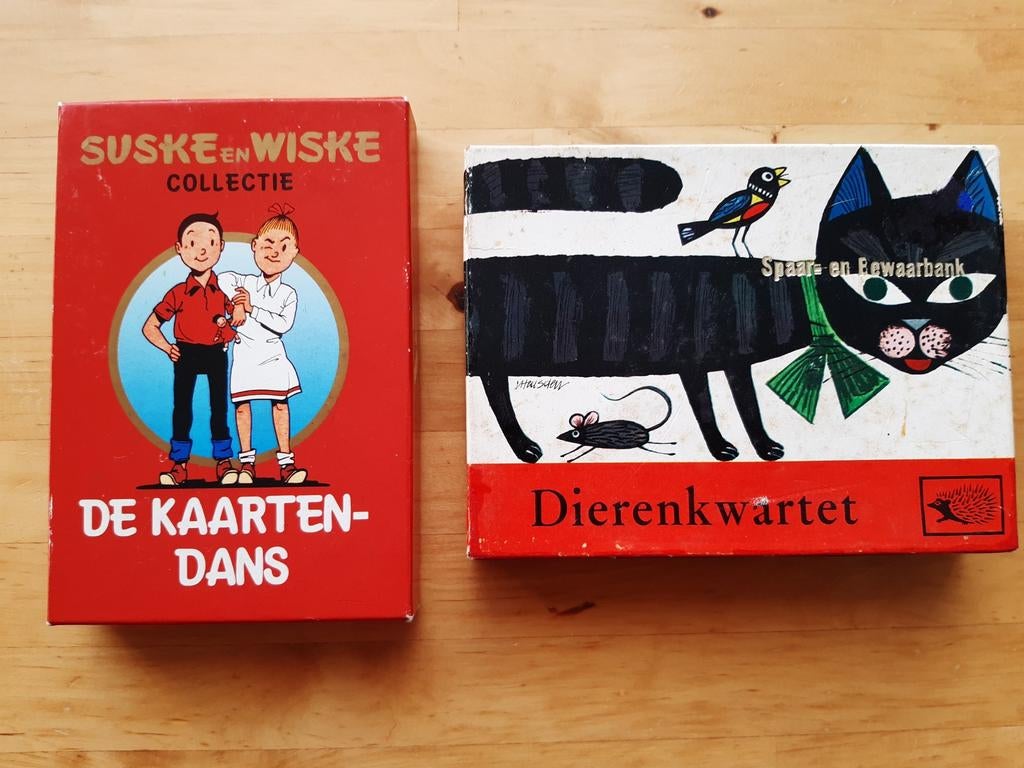 De Kaartendans & Dieren kwartetspel, Verzamelen, Speelkaarten, Jokers en Kwartetten, Ophalen of Verzenden, Gebruikt, Kwartet(ten)