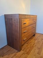 Kommode met 3 laden en losse spiegel, Ophalen, Gebruikt, 100 tot 150 cm, Eikenhout
