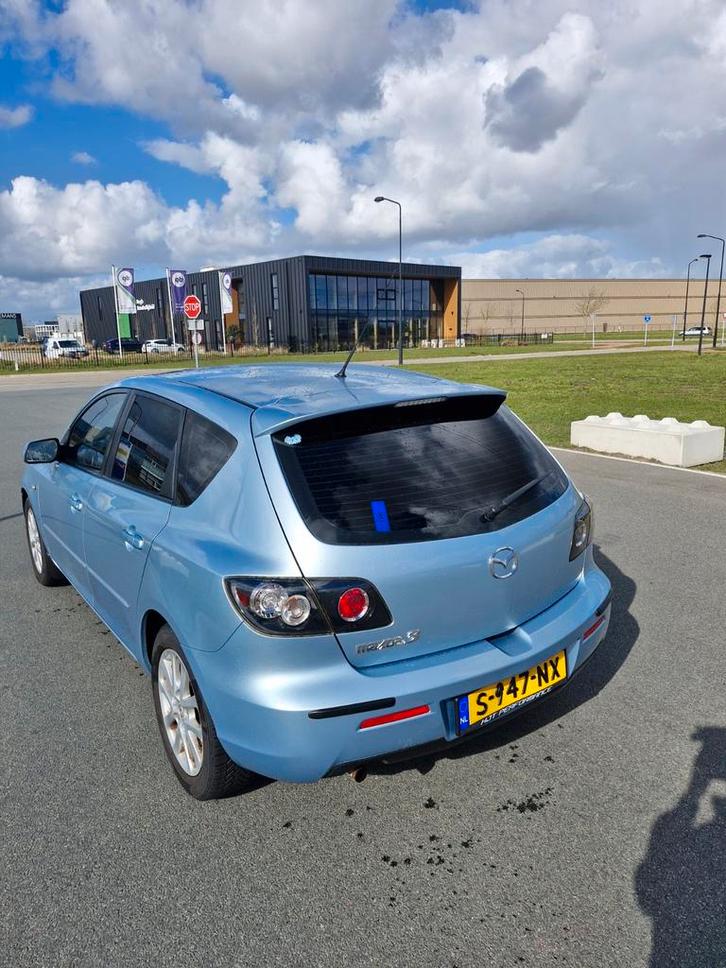 Mazda 3 1.6 Hatchback 2008 Blauw, Auto's, Mazda, Particulier, ABS, Airbags, Airconditioning, Centrale vergrendeling, Climate control