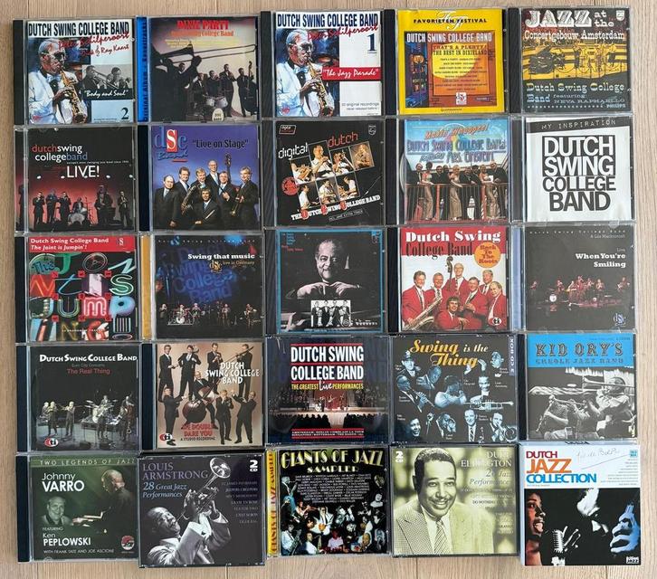 Grote collectie jazz en dixieland cd's en dvd's, Cd's en Dvd's, Cd's | Jazz en Blues, Gebruikt, Jazz, 1980 tot heden, Ophalen