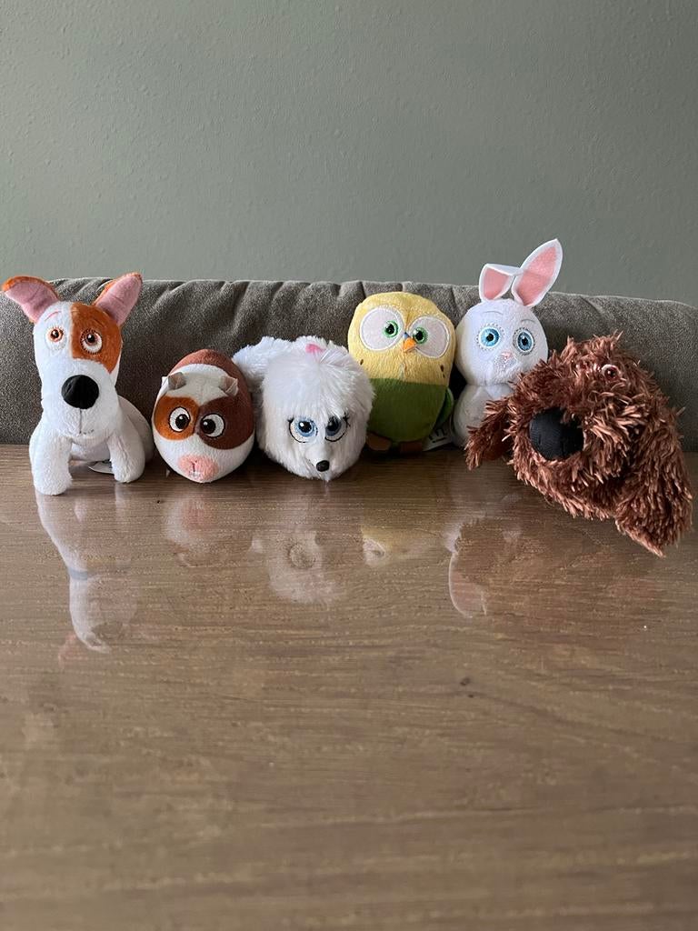 Leuke set knuffeltjes Huisdiergeheimen 2016, Kinderen en Baby's, Speelgoed | Knuffels en Pluche, Ophalen of Verzenden, Zo goed als nieuw