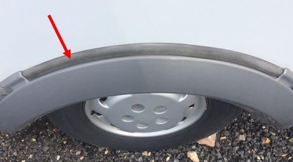 Hymer spatbord of bumper rubber grijs te koop! Nieuw p/mtr, Caravans en Kamperen, Ophalen of Verzenden, Nieuw
