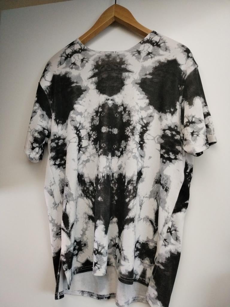 Zwart/wit shirt Magna - Maat 48 50, Zwart, Maat 46/48 (XL) of groter, Ophalen of Verzenden, Korte mouw