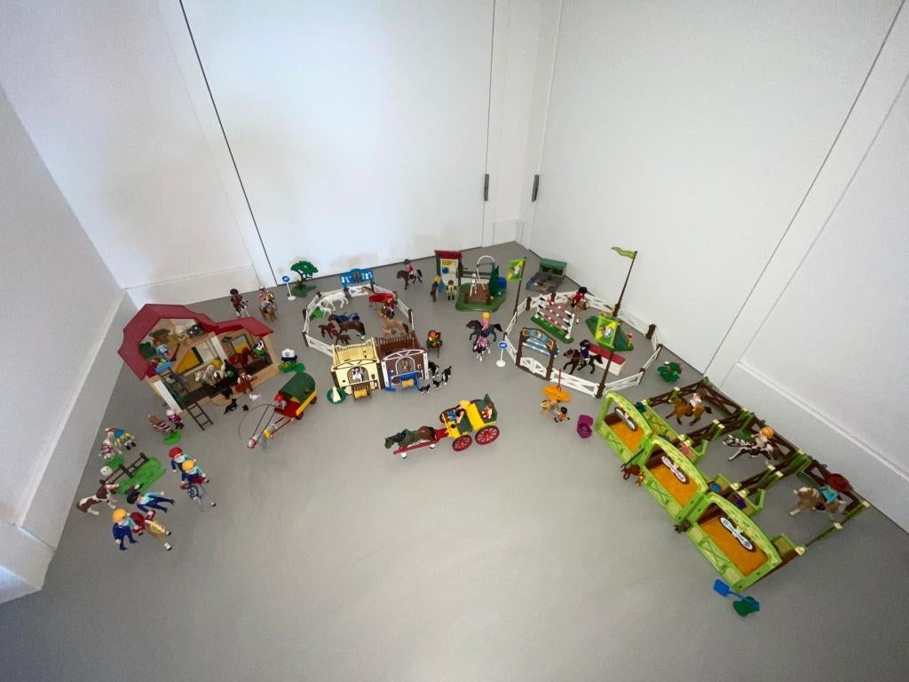 Super grote Playmobil Paarden Set, Ophalen, Gebruikt, Complete set
