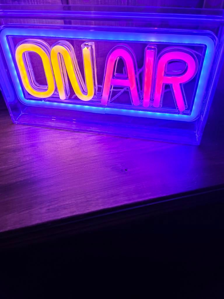 Verlicht bord ON AIR voor Mancave Bar Overkapping Studio, Ophalen of Verzenden, Nieuw