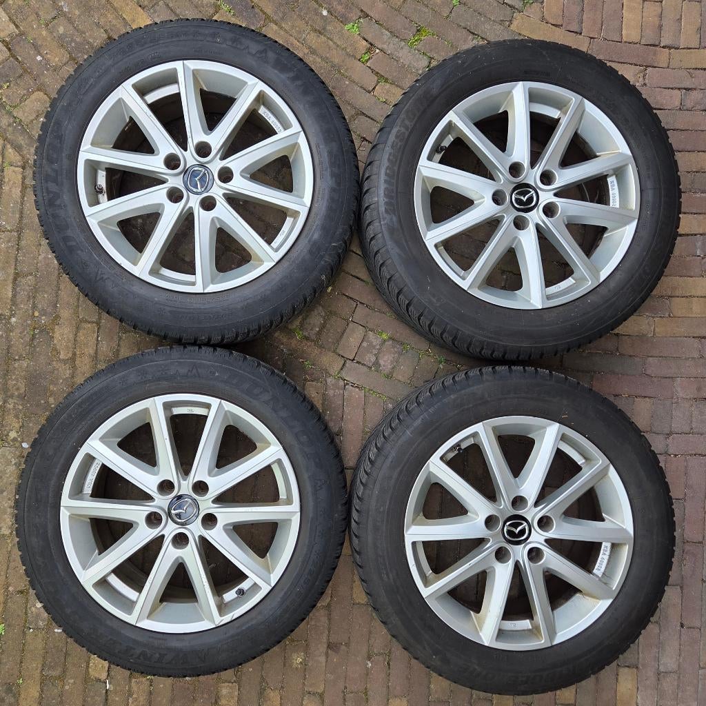 Vier velgen met winterbanden voor Mazda 6, Ophalen, Gebruikt