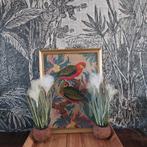 Vintage/ retro / papagaai schilderij / borduur, Ophalen